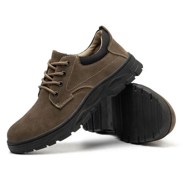 Oulylan New Safety Shoes Lightweight Breathable Anti Smashing Anti Piercing Steel Toe Wear-Resistant Welding Work Shoes - Image 2