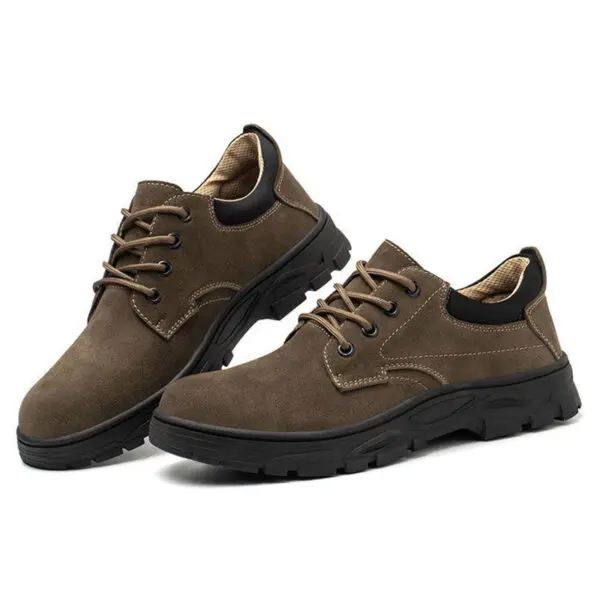 Oulylan New Safety Shoes Lightweight Breathable Anti Smashing Anti Piercing Steel Toe Wear-Resistant Welding Work Shoes - Image 3
