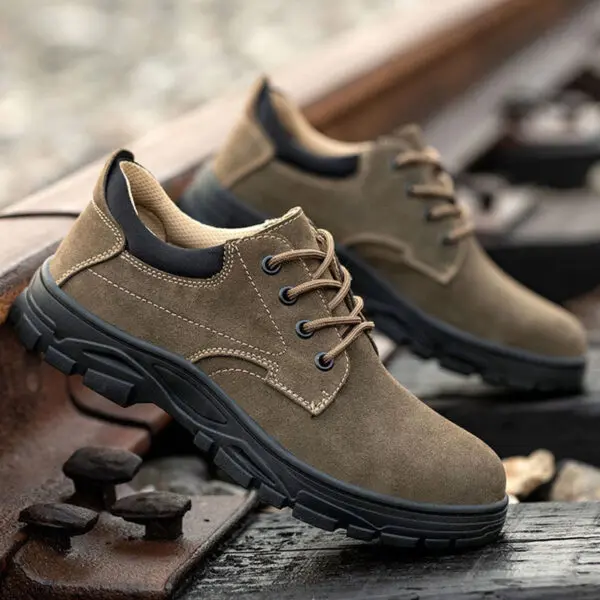 Oulylan New Safety Shoes Lightweight Breathable Anti Smashing Anti Piercing Steel Toe Wear-Resistant Welding Work Shoes - Image 7