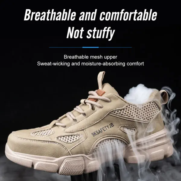 New Unisex Safety Shoes Men Work Sneakers Indestructible Safety Boots Women Shoes Men Steel Toe Shoes Sport Style - Image 3