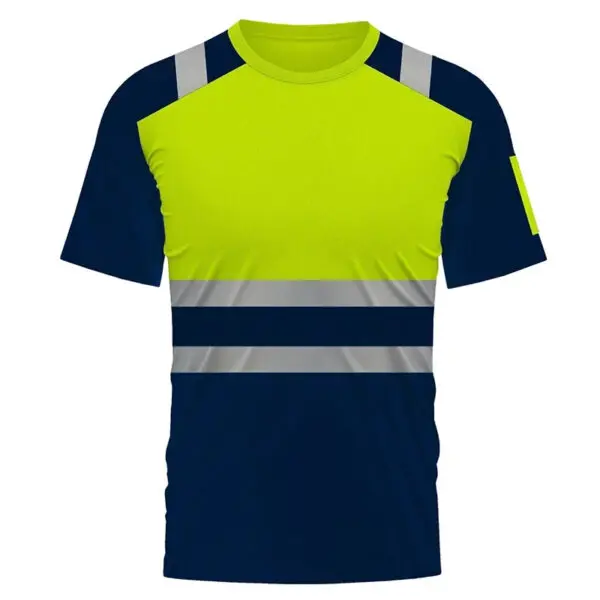 High Visibility Safety Work Shirts Summer Breathable Work T Shirt Reflective T-shirt Quick Dry Hi Vis Shirts Safety Clothing - Image 7