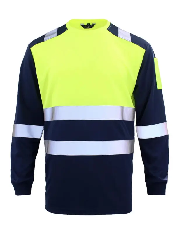 High Visibility Safety Work Shirts Summer Breathable Work T Shirt Reflective T-shirt Quick Dry Hi Vis Shirts Safety Clothing - Image 9