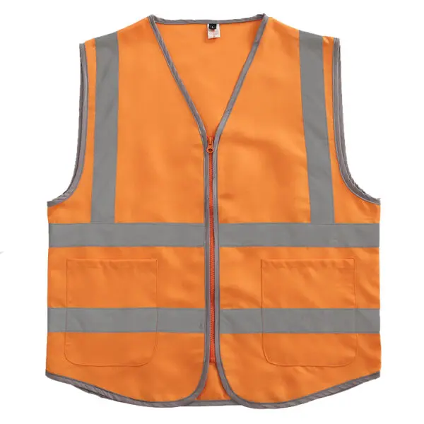 Size M-4XL Security Guard Vest With Pockets Hi Vis Vest Outdoor Construction Protective Workwear - Image 9