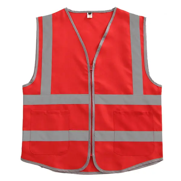 Size M-4XL Security Guard Vest With Pockets Hi Vis Vest Outdoor Construction Protective Workwear - Image 16