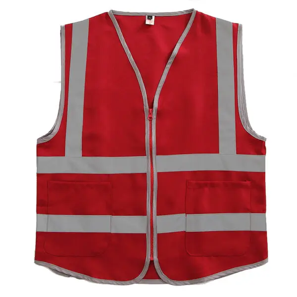 Size M-4XL Security Guard Vest With Pockets Hi Vis Vest Outdoor Construction Protective Workwear - Image 17