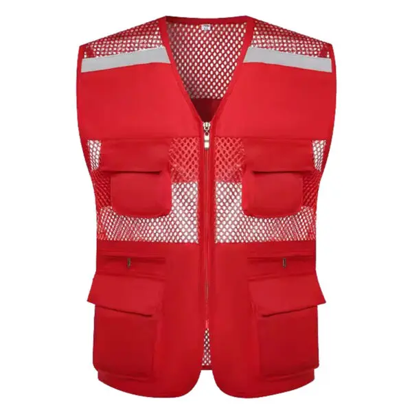 Summer Thin Mesh Vest Outdoor Sports for Jackets Bigsize Sleeveless Vest Multi Pockets Casual Work Wear Camping Fishing Vests - Image 2