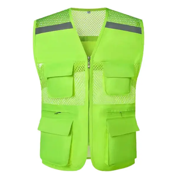 Summer Thin Mesh Vest Outdoor Sports for Jackets Bigsize Sleeveless Vest Multi Pockets Casual Work Wear Camping Fishing Vests - Image 5