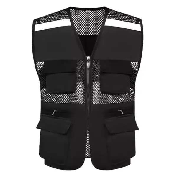 Summer Thin Mesh Vest Outdoor Sports for Jackets Bigsize Sleeveless Vest Multi Pockets Casual Work Wear Camping Fishing Vests - Image 7