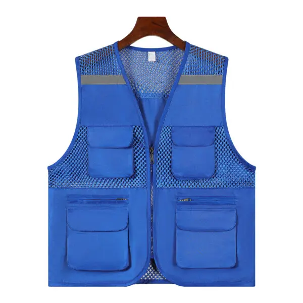 2025 Thin Mesh Vest Outdoor Sports for Jackets Bigsize Sleeveless Vest Multi Pockets Casual Work Wear Camping Fishing Vests - Image 8