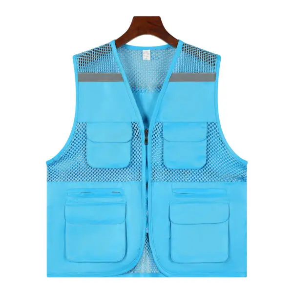 2025 Thin Mesh Vest Outdoor Sports for Jackets Bigsize Sleeveless Vest Multi Pockets Casual Work Wear Camping Fishing Vests - Image 9