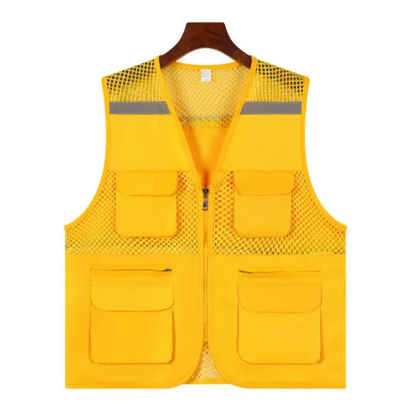 2025 Thin Mesh Vest Outdoor Sports for Jackets Bigsize Sleeveless Vest Multi Pockets Casual Work Wear Camping Fishing Vests - Image 11