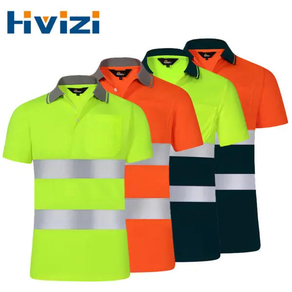 Night Work Reflective Safety Shirt Clothing Quick Drying Short Sleeved T-shirt Protective Clothes For Construction Workwear