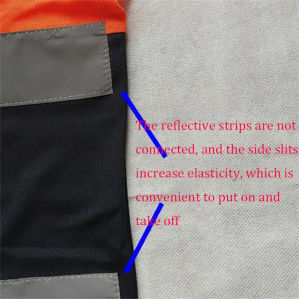 Night Work Reflective Safety Shirt Clothing Quick Drying Short Sleeved T-shirt Protective Clothes For Construction Workwear - Image 5
