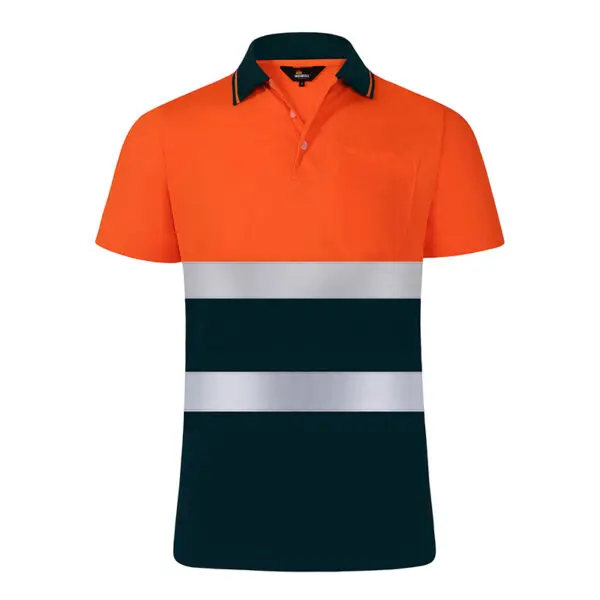 Night Work Reflective Safety Shirt Clothing Quick Drying Short Sleeved T-shirt Protective Clothes For Construction Workwear - Image 7