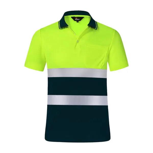 Night Work Reflective Safety Shirt Clothing Quick Drying Short Sleeved T-shirt Protective Clothes For Construction Workwear - Image 8