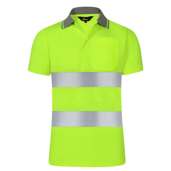 Night Work Reflective Safety Shirt Clothing Quick Drying Short Sleeved T-shirt Protective Clothes For Construction Workwear - Image 9