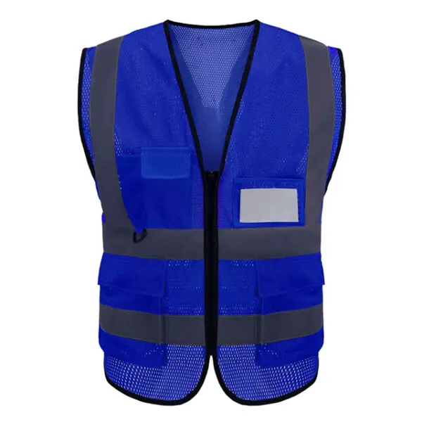 Construction Site Environmental Sanitation Reflective Clothing Fluorescent Mesh Safety Reflective Tank Top Peach Heart Mesh Yell - Image 7