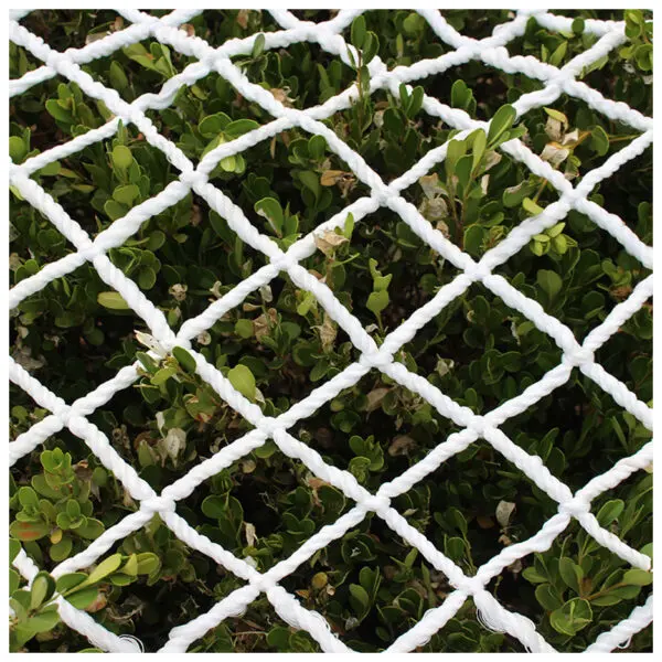 White Soft Nylon Safety Netting Building Safety Net Deck Anti Falling Net Children's Stair Balcony Protective Net 10cm Grid - Image 2