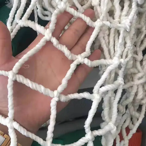 White Soft Nylon Safety Netting Building Safety Net Deck Anti Falling Net Children's Stair Balcony Protective Net 10cm Grid - Image 3