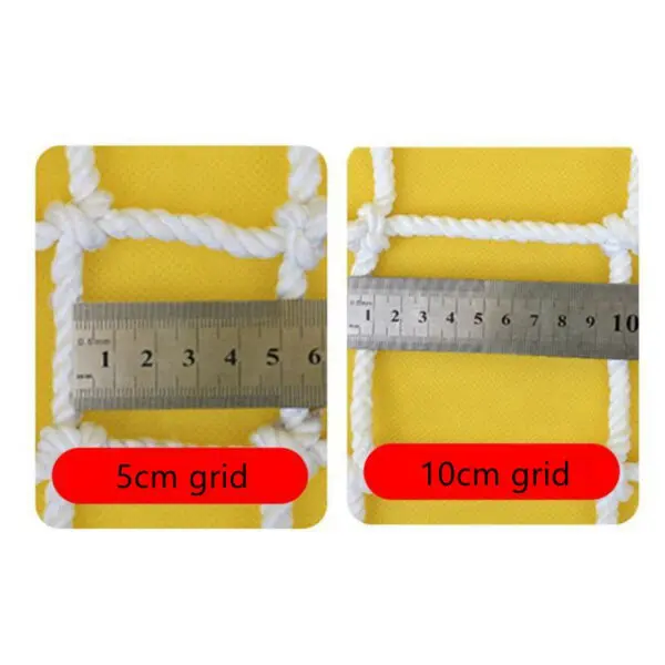 White Soft Nylon Safety Netting Building Safety Net Deck Anti Falling Net Children's Stair Balcony Protective Net 10cm Grid - Image 6