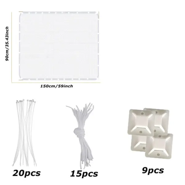 Kids Stairs Safety Net Durable Child Safety Protective Net Multipurpose Bannister Guard Deck Fence Fine Mesh for Balcony Stairs - Image 2