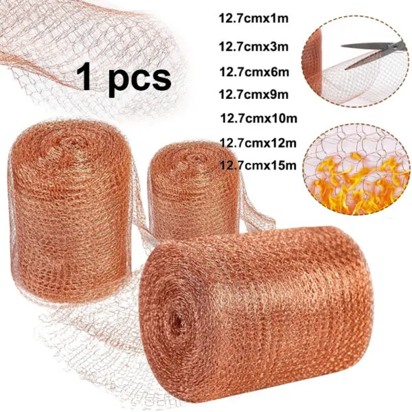 Anti-Pest Copper Mesh Anti-snail Copper Wire Net Signal Shielding Net Rodent Copper Wire Net Wire Protceted Plant Garden Supplie