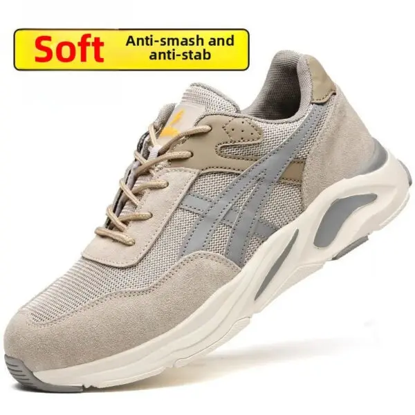 New Lightweight and Breathable Labor Protection Shoes for Men and Women Anti Smashing and Anti Piercing Steel Toe Safety Shoes - Image 2