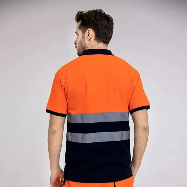 Work Hi Vis Polo T-Shirt High Visibility Reflective Tape Reflective Pants Man Work High Visibility Workwear - Image 6