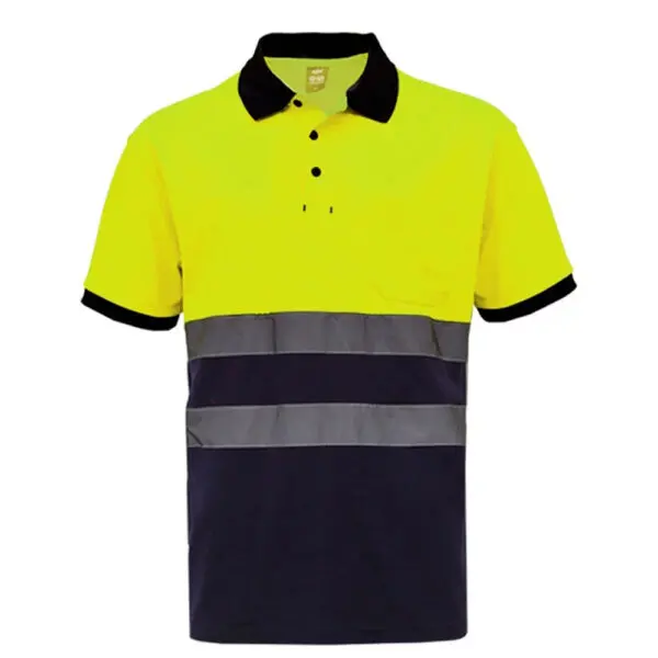 Work Hi Vis Polo T-Shirt High Visibility Reflective Tape Reflective Pants Man Work High Visibility Workwear - Image 10
