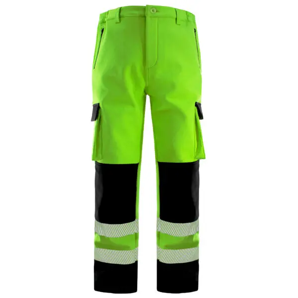 Winter Fleece Labor Protection Work Clothes Hi Vis Workwear Jacket and Pants Set High Visibility Clothing for Men - Image 5