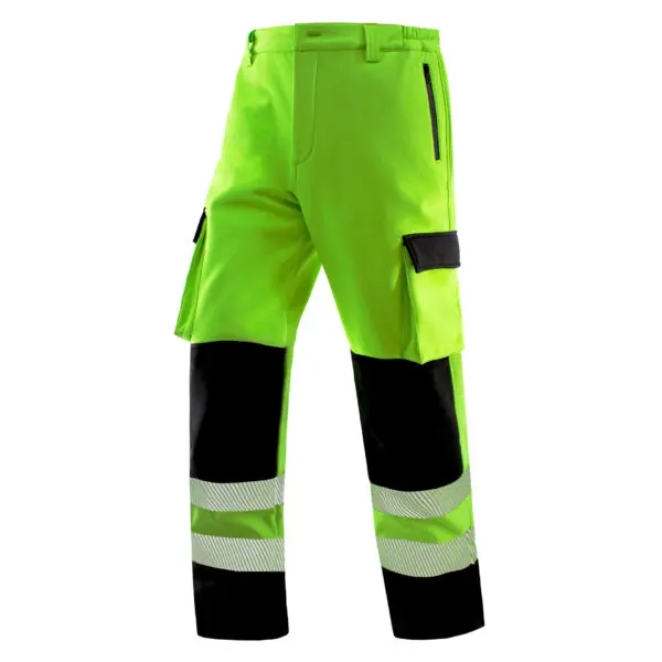 Winter Fleece Labor Protection Work Clothes Hi Vis Workwear Jacket and Pants Set High Visibility Clothing for Men - Image 6