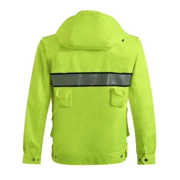 Safety Reflective Jacket Windproof Waterproof Cycling Jacket Bike Bicicleta Motocross Windcoat Long Sleeve Cycling Raincoat - Image 2