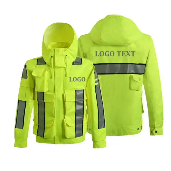 Safety Reflective Jacket Windproof Waterproof Cycling Jacket Bike Bicicleta Motocross Windcoat Long Sleeve Cycling Raincoat - Image 3