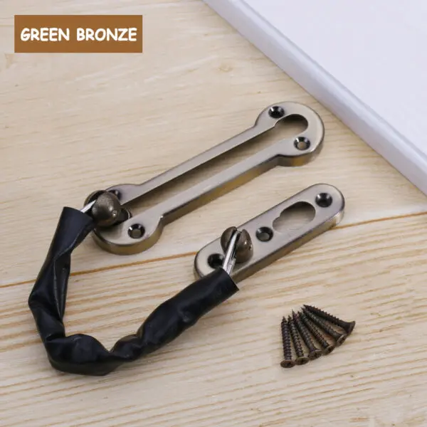 WV Anti-theft Stainless Steel Hotel Door Chain Latch Safety Guard Security Lock Security Limiter Tools Hardware for Home Door - Image 11