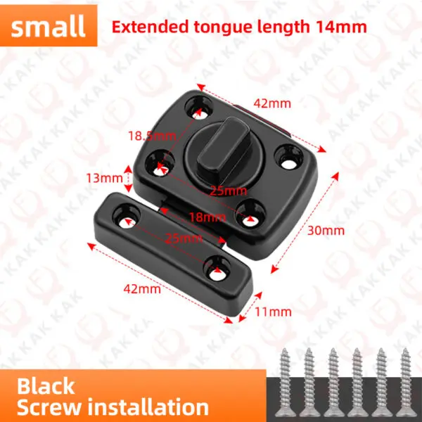 KAK 3 Digit Security Cabinet Password Locks Non-Punch Keyless Door Lock Latch Combination Code Child Safety Lock Anti-theft - Image 8