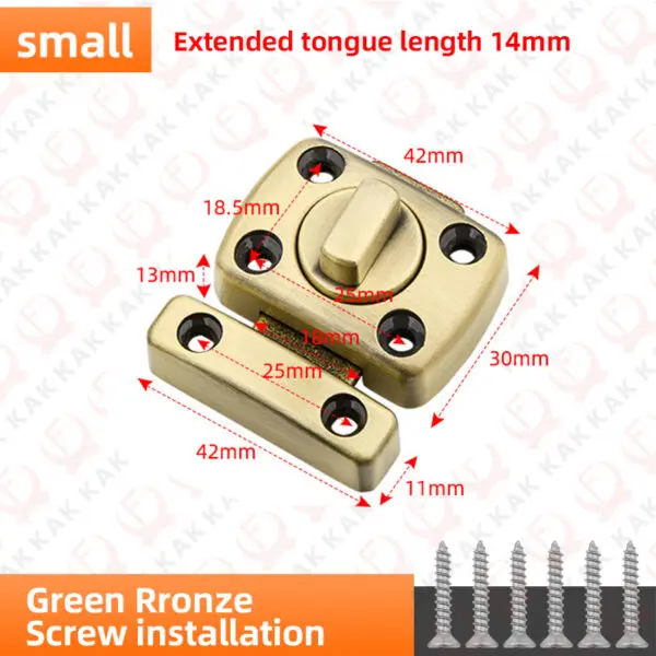 KAK 3 Digit Security Cabinet Password Locks Non-Punch Keyless Door Lock Latch Combination Code Child Safety Lock Anti-theft - Image 9