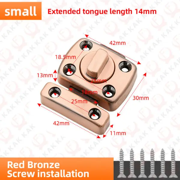 KAK 3 Digit Security Cabinet Password Locks Non-Punch Keyless Door Lock Latch Combination Code Child Safety Lock Anti-theft - Image 10