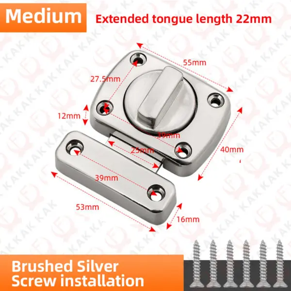 KAK 3 Digit Security Cabinet Password Locks Non-Punch Keyless Door Lock Latch Combination Code Child Safety Lock Anti-theft - Image 11