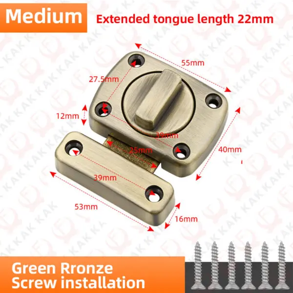 KAK 3 Digit Security Cabinet Password Locks Non-Punch Keyless Door Lock Latch Combination Code Child Safety Lock Anti-theft - Image 13
