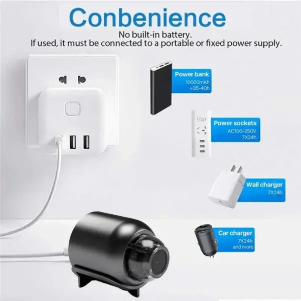 New X5 Mini Camera 1080P Clear Night Vision Lightweight Portable Premium Cams Motion Detection Wireless Surveillance Camera - Image 4