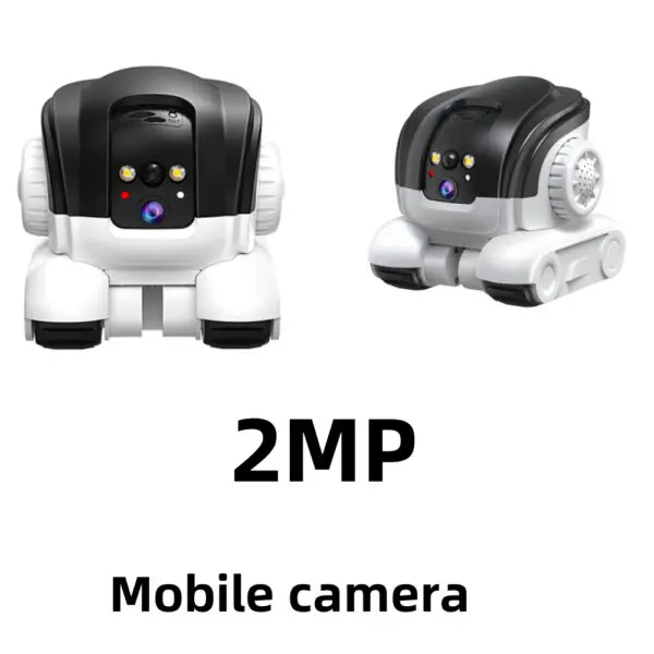 1080P HD 2MP WIFI camera robot 360-degree children's pet safety camera bidirectional dialogue automatic tracking - Image 2
