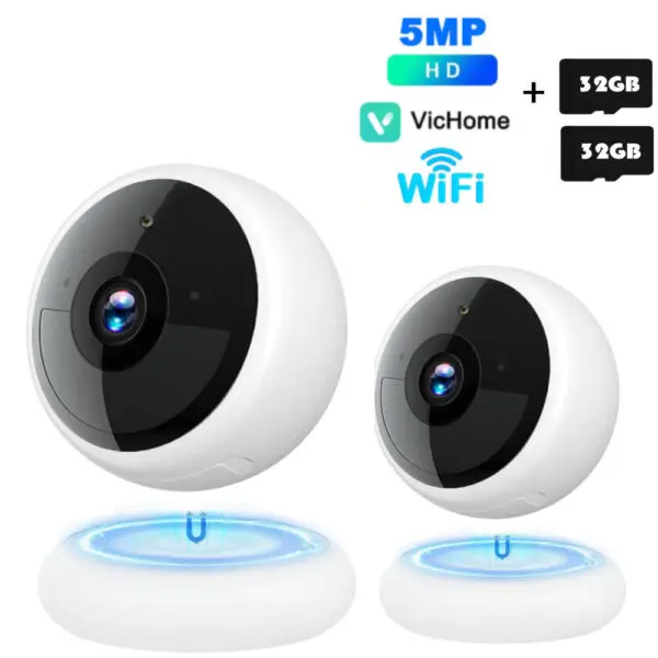 2K 5MP Wifi Home Security Camera Wireless Outdoor Magnetic Battery Powered Camera Surveillance AI Motion Detection Indoor HD Cam - Image 10