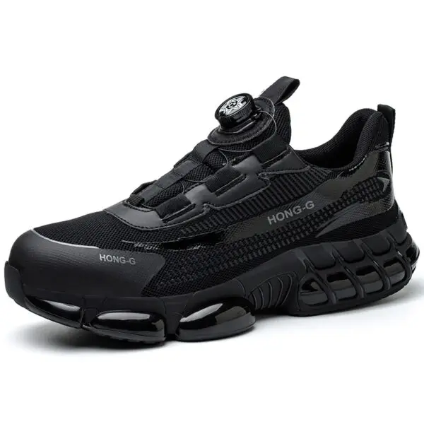 Rotating Button Steel Toe Anti-Puncture Non Slip Work Shoes Man Lightweight Breathable Safety Shoes Men's Work Shoes Boots - Image 10