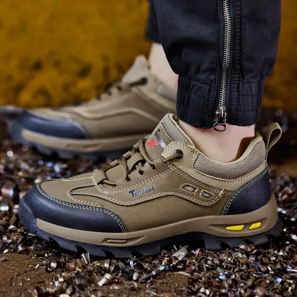 New men's safety shoes, puncture resistant work shoes, men's protective shoes, wear-resistant work boots Tactical Boots - Image 3
