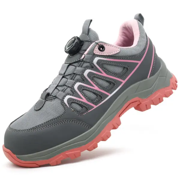 Rotating Button New Safety Shoes Women Anti-smash Anti-puncture Work Shoes Fashion Female Sport Shoes Security Protective Shoes - Image 10