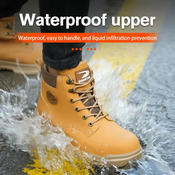 Steel Toe Shoes for Men Women Lightweight Anti-smash Steel Toe Sneakers Indestructible Work Boots Construction Safety Shoes - Image 3