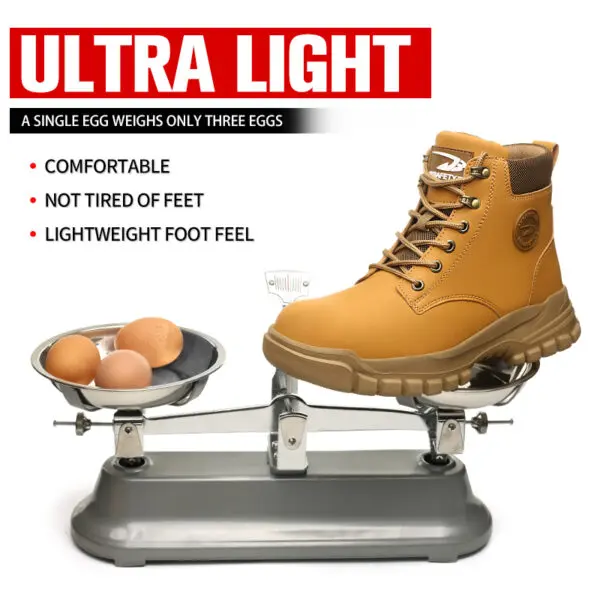 Steel Toe Shoes for Men Women Lightweight Anti-smash Steel Toe Sneakers Indestructible Work Boots Construction Safety Shoes - Image 5