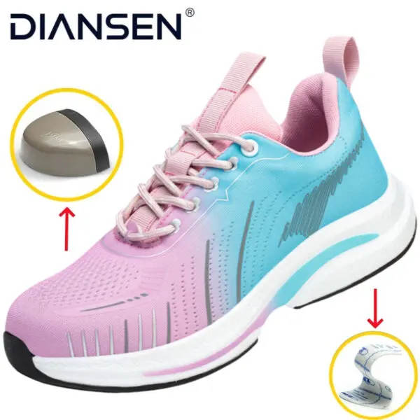 Kevlar-Midsole Safety Shoes Steel Toe Men Women New CE Work Shoes Anti-Puncture Anti-Smash Non Slip Breathable Work Sneakers