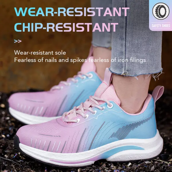 Kevlar-Midsole Safety Shoes Steel Toe Men Women New CE Work Shoes Anti-Puncture Anti-Smash Non Slip Breathable Work Sneakers - Image 3