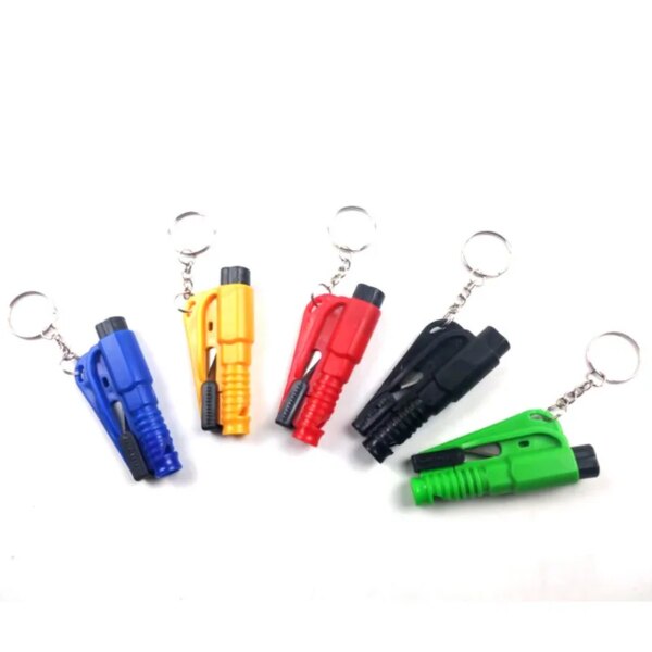 1pcs Self-defense Spike Cone Mini Window Breaker Protection Key Chain Emergency Car Safety Hammer Whistle Cutter Escape Spike - Image 2